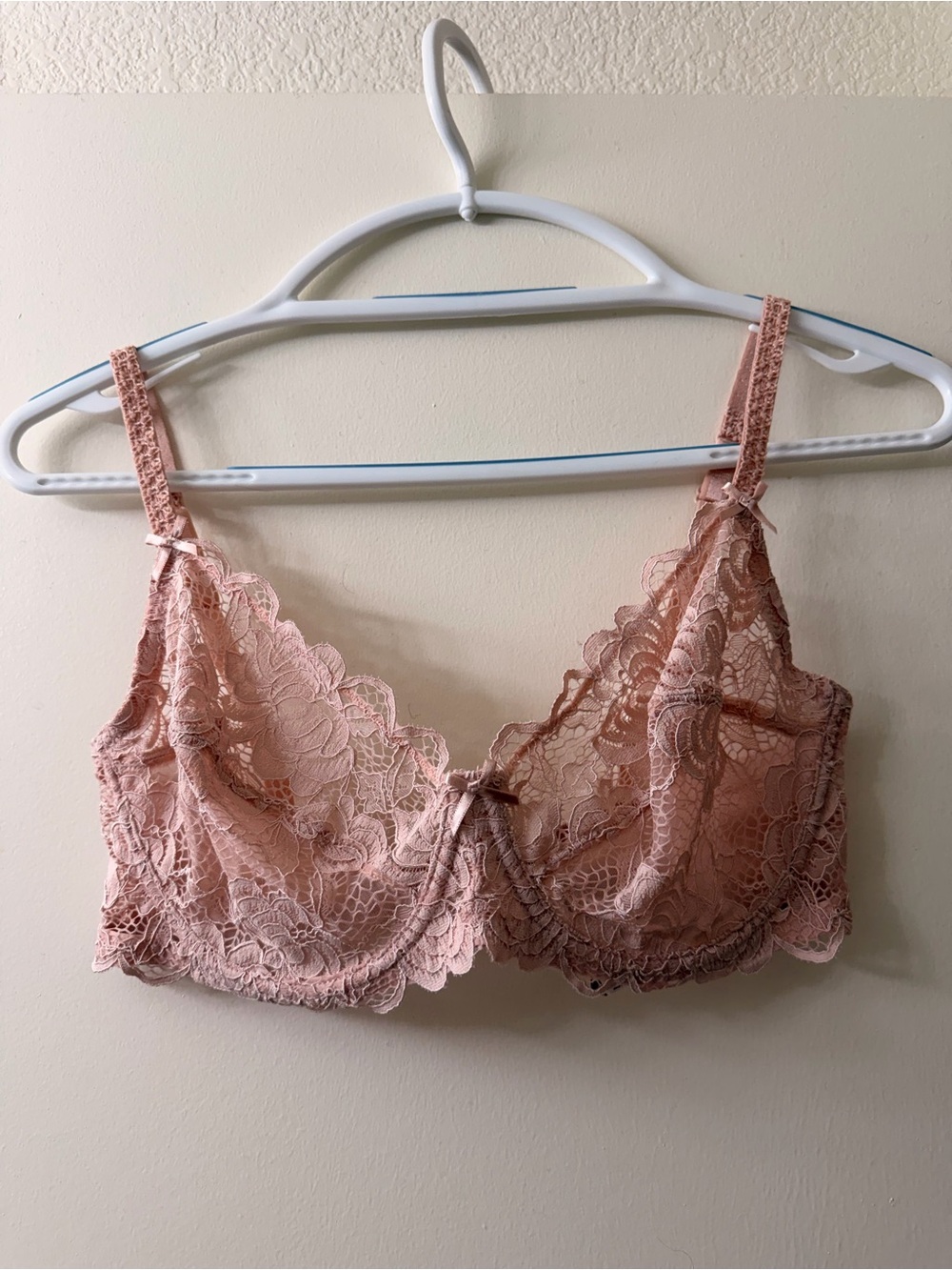 Adore Me Dusty Rose Lace Underwire Bralette